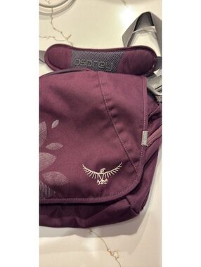 OSPREY FLAP JILL MINI COURIER CROSSBODY Purple Floral
